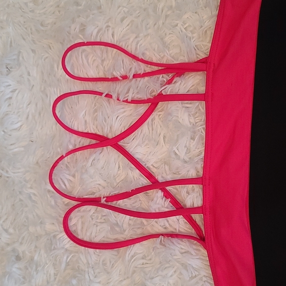 Pink VS | pink criss cross sports bra | size small - Picture 4 of 7